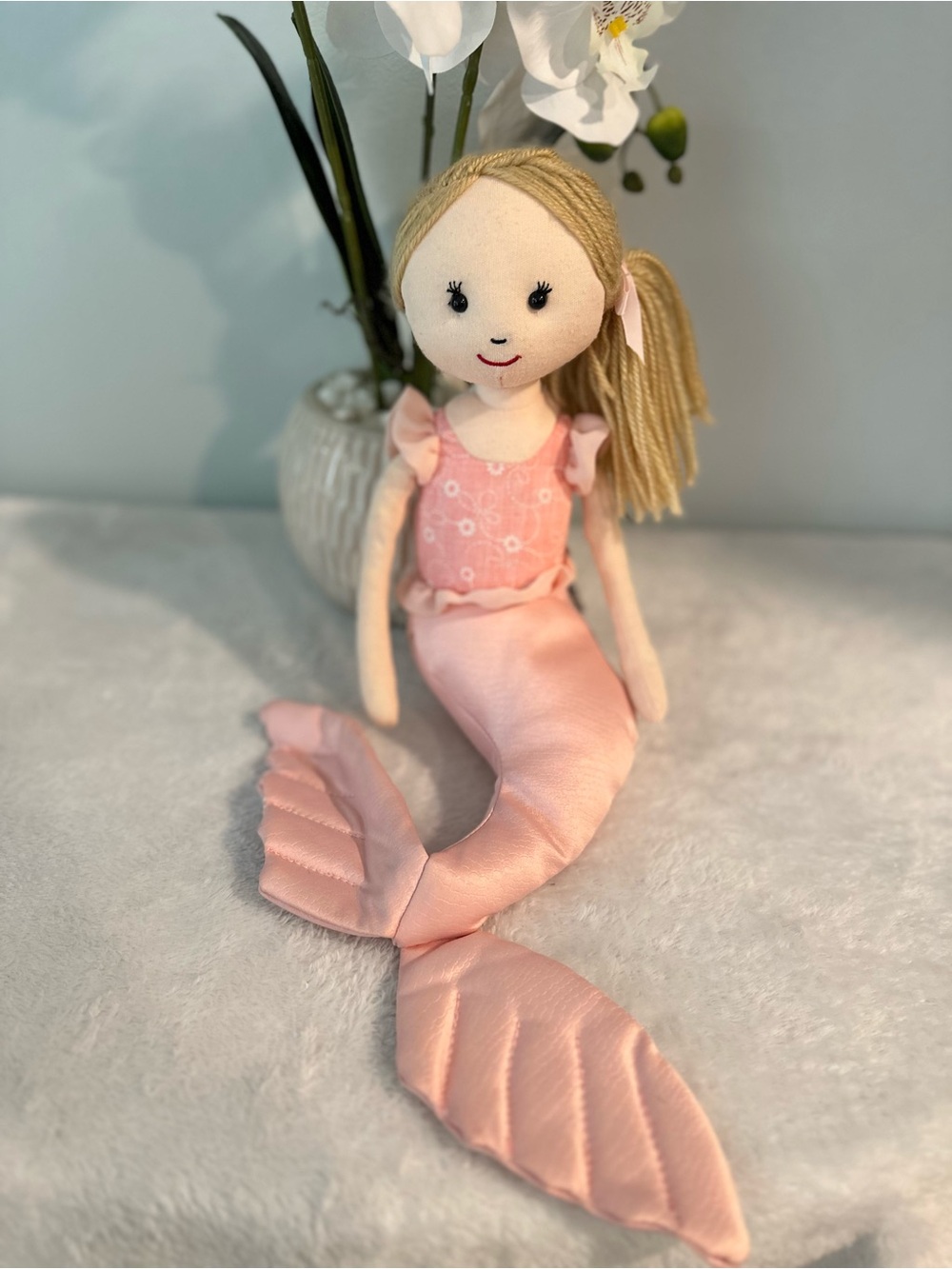 🧜♀️ Jellycat Maddie Shellbelle Pink Mermaid Plush Doll - 13” Retired Rare